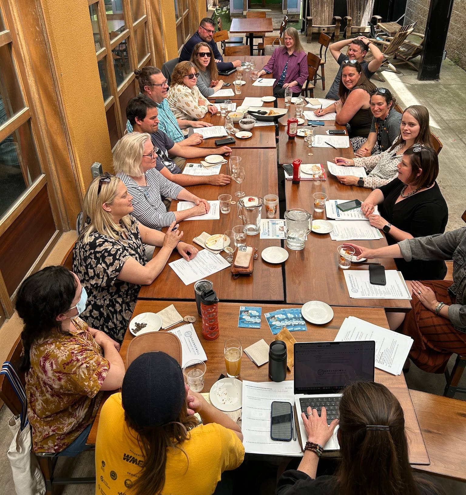Community Partners sitting around a table